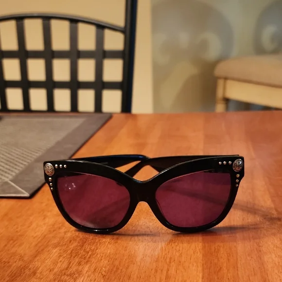 Brighton Black Sunglasses With Silver Hardware - Picture 1 of 3